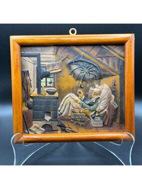 Vintage Wax Relief “The Poor Poet”